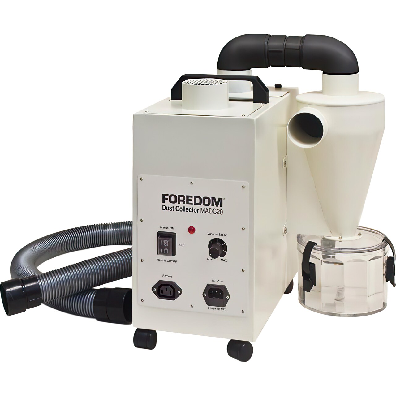 FOREDOM DUST COLLECTOR MADC20 CYCLONE COLLECTION FOR GRINDING POLISHING DEBRIS